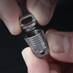 Titanium Alloy 360° Magnetic Quick-Release Keychain